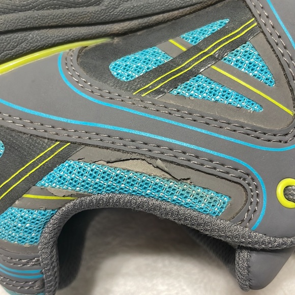 Cabelas XPG Goretex Blue Gray Outdoor Hiking Shoes Vibram Soles Womens size 7 - Picture 10 of 12